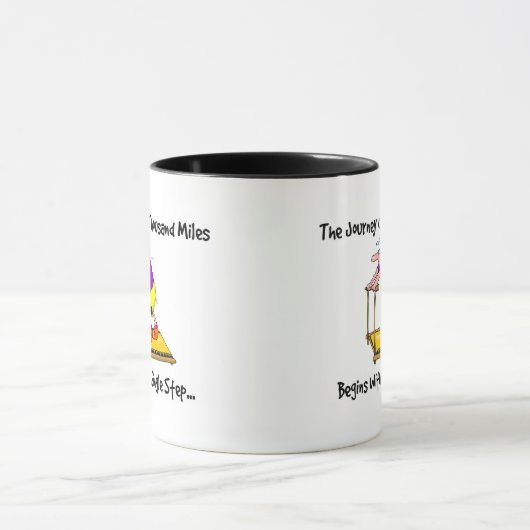 Reizen van duizend kilometer - oefening mok (Midden)