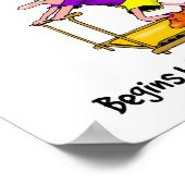 Reizen van duizend kilometer - oefening poster (Hoek)