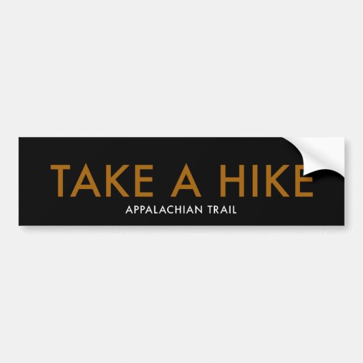 REIZEN VAN EEN HIKE - Appalachian Trail Bumpersticker (Voorkant)