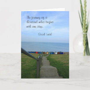 Reizen van een Mousand Miles Good Luck Card Kaart