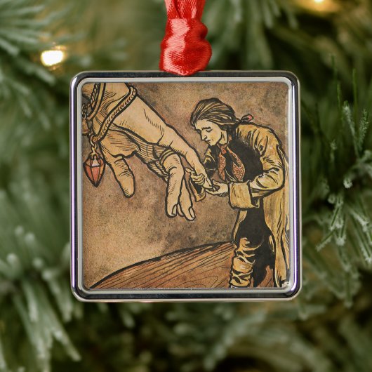  reizen van Gulliver door Arthur Rackham Metalen Ornament (Boom)