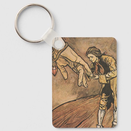  reizen van Gulliver door Arthur Rackham Sleutelhanger (Voorkant)