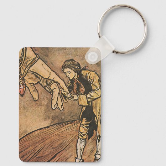  reizen van Gulliver door Arthur Rackham Sleutelhanger (Achterkant)
