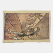 reizen van Gulliver door Arthur Rackham Theedoek (Horizontaal)