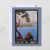 Reizen van het Italiaanse Garda-meer in het  (Fran Briefkaart (Voorkant / Achterkant)