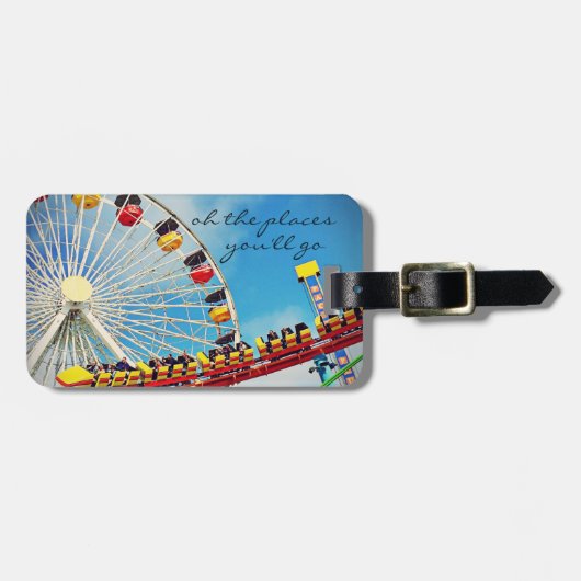 Reizen van het Onderzetter van het Roller van het  Bagagelabel (Voorkant horizontaal)