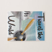 Reizen van het World Classic Airplane poster Legpuzzel (Horizontaal)