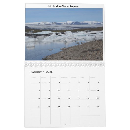 Reizen van IJsland 2016 Agenda door Rauno Joks Kalender (Feb 2026)