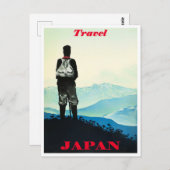 Reizen van Japanse vintonage Briefkaart (Voorkant / Achterkant)