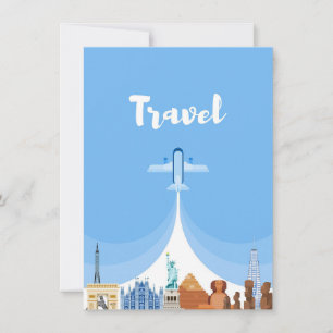 Reizen van kunst over de hele wereld kaart