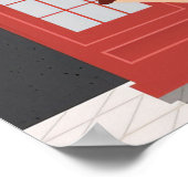 Reizen van kunstreizen naar Londen Engeland Poster (Hoek)