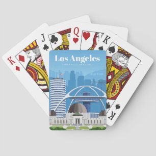 Reizen van kunstreizen naar Los Angeles Pokerkaarten