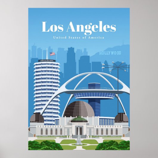 Reizen van kunstreizen naar Los Angeles Poster (Voorkant)