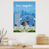 Reizen van kunstreizen naar Los Angeles Poster (Keuken)