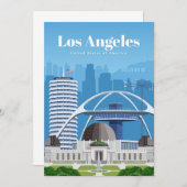 Reizen van kunstreizen naar Los Angeles Programmakaart (Voorkant / Achterkant)