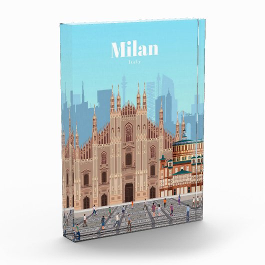 Reizen van kunstreizen naar Milaan Italië Fotoblokken (Links)