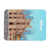 Reizen van kunstreizen naar Milaan Italië Magneet (Horizontaal)