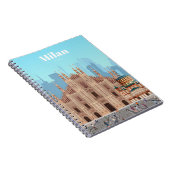 Reizen van kunstreizen naar Milaan Italië Notitieboek (Rechterzijde)
