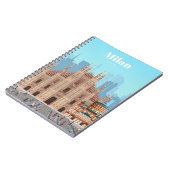 Reizen van kunstreizen naar Milaan Italië Notitieboek (Linkerzijde)