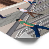 Reizen van kunstreizen naar Milaan Italië Poster (Hoek)