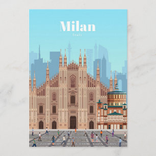 Reizen van kunstreizen naar Milaan Italië Programmakaart