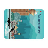 Reizen van kunstreizen naar Vancouver Magneet (Horizontaal)