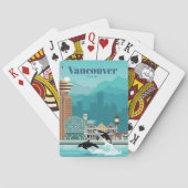 Reizen van kunstreizen naar Vancouver Pokerkaarten (Achterkant)