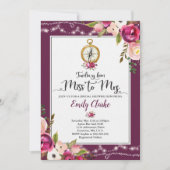 Reizen van mevrouw naar mevrouw Vrijgezellenfeest  Kaart (Voorkant)