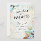 Reizen van Miss naar Mrs Adventure Vrijgezellenfee Kaart (Voorkant)