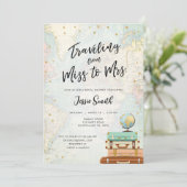 Reizen van Miss naar Mrs Adventure Vrijgezellenfee Kaart (Staand voorkant)