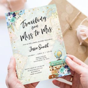 Reizen van Miss naar Mrs Adventure Vrijgezellenfee Kaart