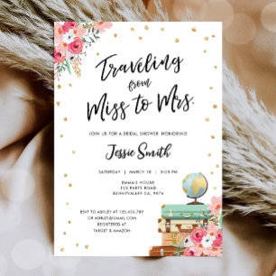 Reizen van Miss naar Mrs Adventure Vrijgezellenfee Kaart