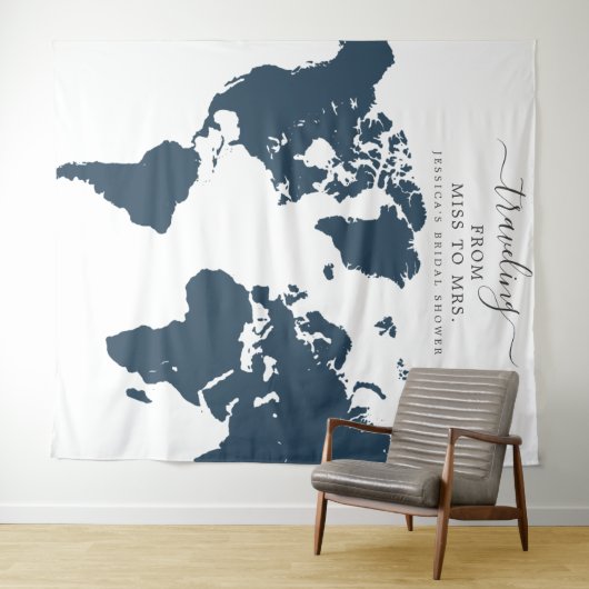 Reizen van Miss naar Mrs Bridal achtergrond Wandkleed (In Situ (horizontaal))