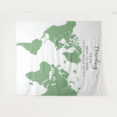 Reizen van Miss naar Mrs Bridal achtergrond Wandkleed (Voorkant (horizontaal))