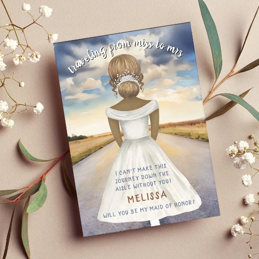 Reizen van Miss naar Mrs Bridesmaid Voorstel
