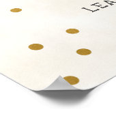 Reizen van Miss naar Mrs bruidsfeest bord Poster (Hoek)