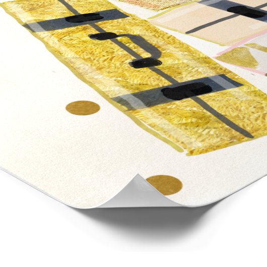 Reizen van Miss naar Mrs bruidsfeest bord Poster (Hoek)