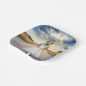 Reizen van Miss naar Mrs Bruidsfeest Papieren Bordje (Gebogen)