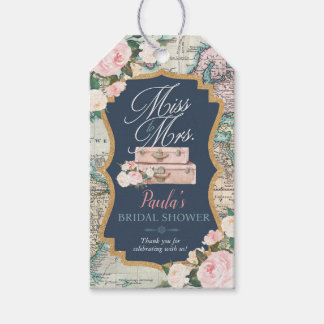 Reizen van MISS naar MRS Bruidsmeisjesfeest Cadeaulabel