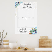 Reizen van Miss naar Mrs Foto Prop Booth Frame Poster (Keuken)