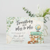 Reizen van Miss naar Mrs Greenery Vrijgezellenfees Kaart (Staand voorkant)