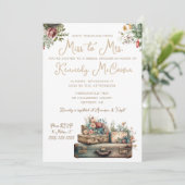 Reizen van Miss naar Mrs  Luggage Kaart (Staand voorkant)