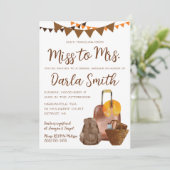 Reizen van Miss naar Mrs Luggage Vrijgezellenfeest Kaart (Staand voorkant)