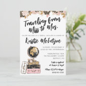 Reizen van Miss naar Mrs Modern Luggage Kaart (Staand voorkant)