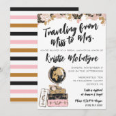Reizen van Miss naar Mrs Modern Luggage Kaart (Voorkant / Achterkant)