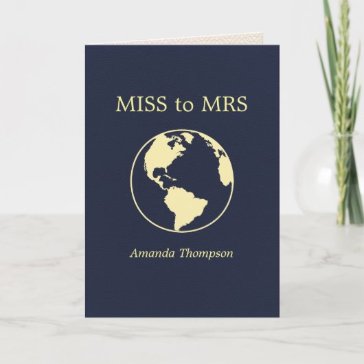 Reizen van Miss naar Mrs Paspoort Bruidsfeest (Voorkant)