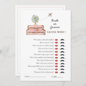 Reizen van Miss naar Mrs. 'Raad eens wie' Spel voo Kaart (Voorkant / Achterkant)