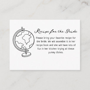 Reizen van Miss naar Mrs Recept Verzoek Informatiekaartje