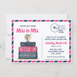 Reizen van Miss naar Mrs Vrijgezellenfeest Briefka Kaart