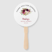 Reizen van Miss naar Mrs vrijgezellenfeest Favor Handwaaier (Achterkant)